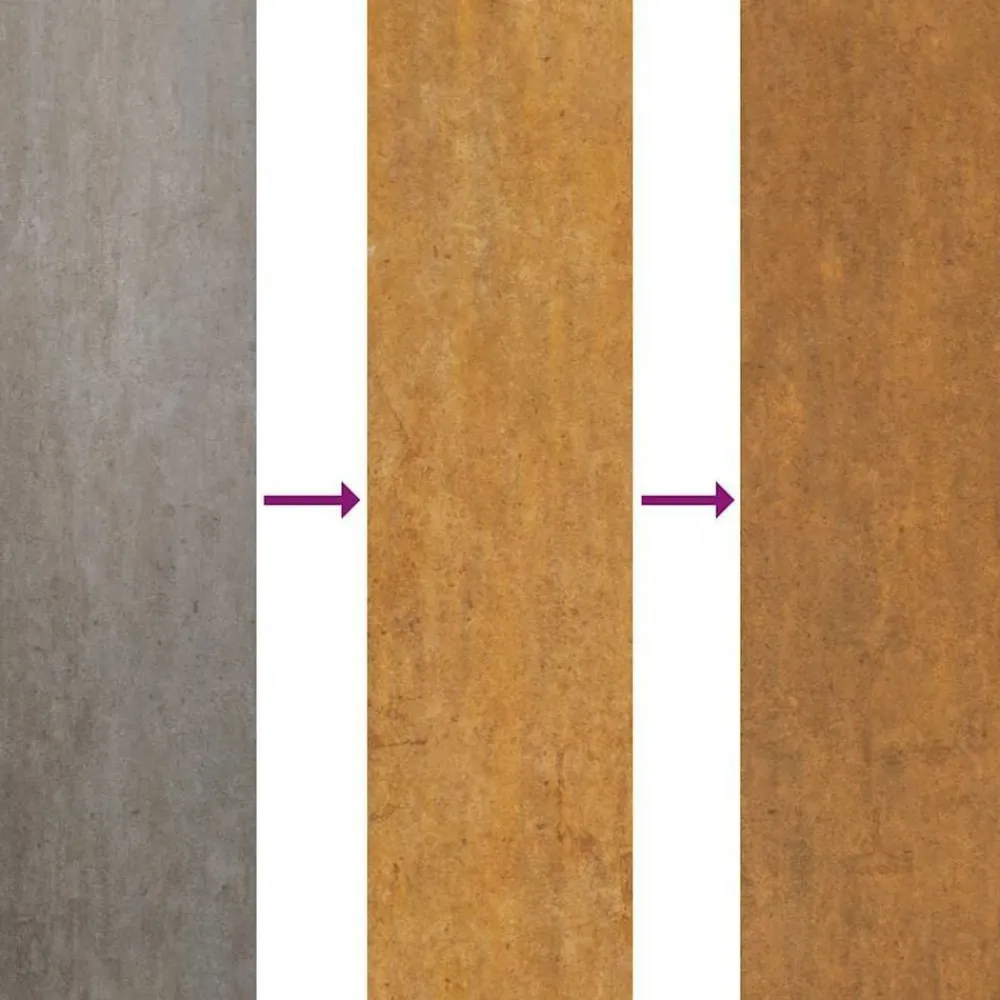 vidaXL Puerta de jardín 100x75 cm de acero corten con diseño de hierba