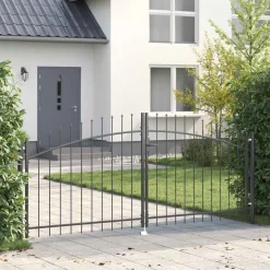 vidaXL Vallas De Jardín-Puerta de valla de doble puerta Woerden con punta de lanza 299,5x149,5 cm