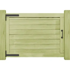vidaXL Puerta de valla de jardín madera pino impregnada 75x100 cm Sale