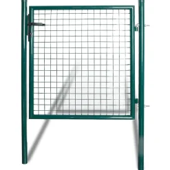 vidaXL Puerta de valla individual de 100x100 cm acero con recubrimiento en polvo New