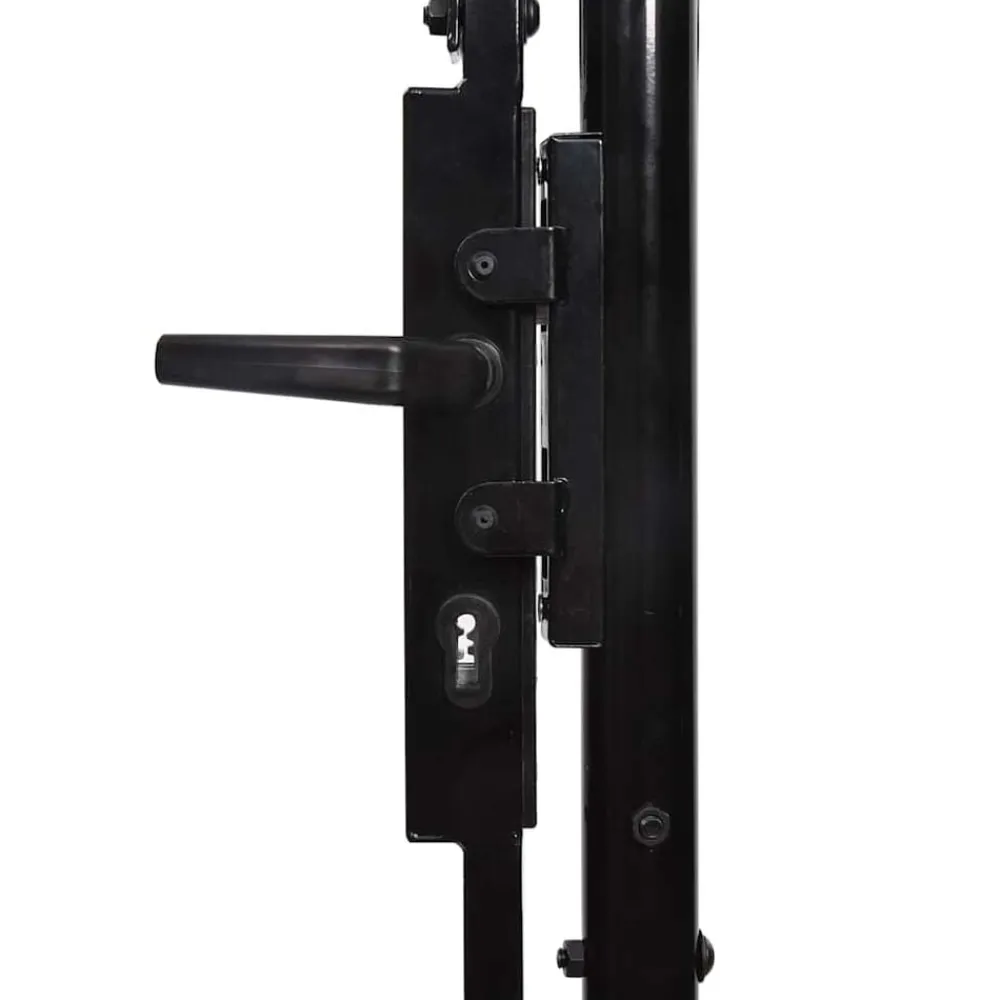 vidaXL Vallas De Jardín-Puerta de valla jardín con parte superior arqueada 400 x 175 cm
