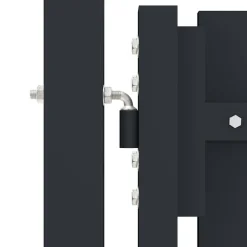 vidaXL Puerta doble de acero para valla 300 x 75 cm antracita Sale