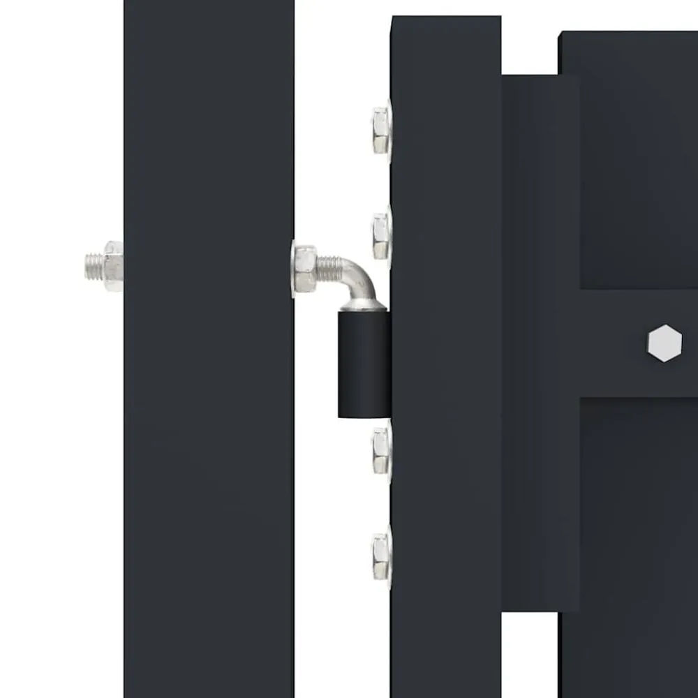 vidaXL Puerta doble de acero para valla 300 x 75 cm antracita Sale
