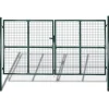 vidaXL Vallas De Jardín-Puerta doble para valla de 300x150 cm acero con recubrimiento en polvo