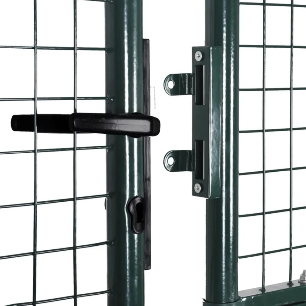vidaXL Vallas De Jardín-Puerta doble para valla de 300x150 cm acero con recubrimiento en polvo