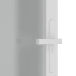 vidaXL Puerta interior de vidrio y aluminio blanco mate 76x201,5 cm Blanco y escarcha Online