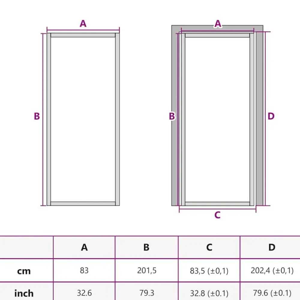 vidaXL Materiales De Construcción-Puerta interior vidrio EGS y aluminio blanco 83x201,5 cm