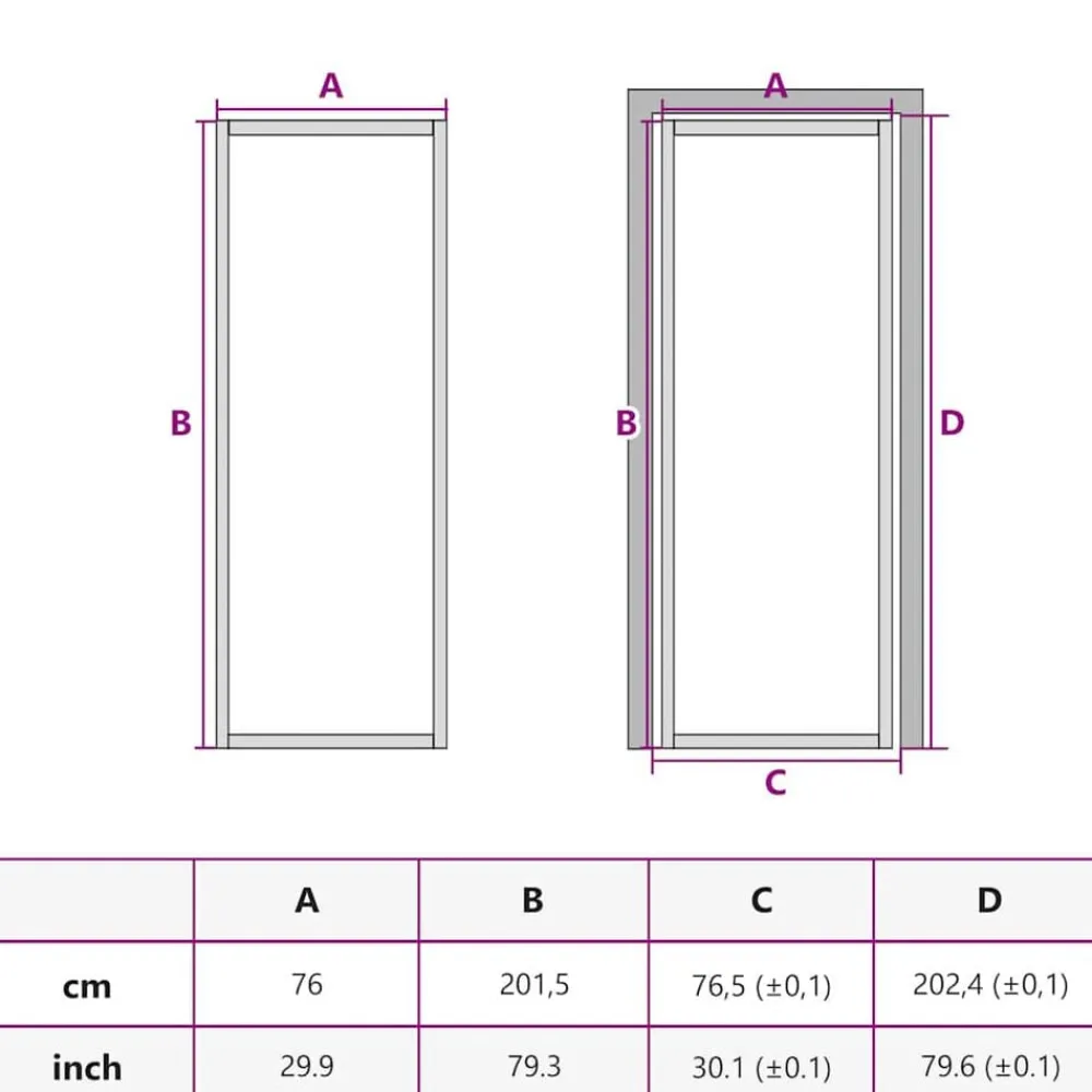 vidaXL Materiales De Construcción-Puerta interior vidrio ESG y aluminio negro 76x201,5 cm