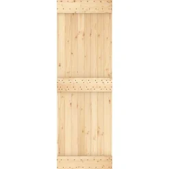 vidaXL Puerta NARVIK 70 x 210 cm Madera de Pino Sólido Natural Outlet