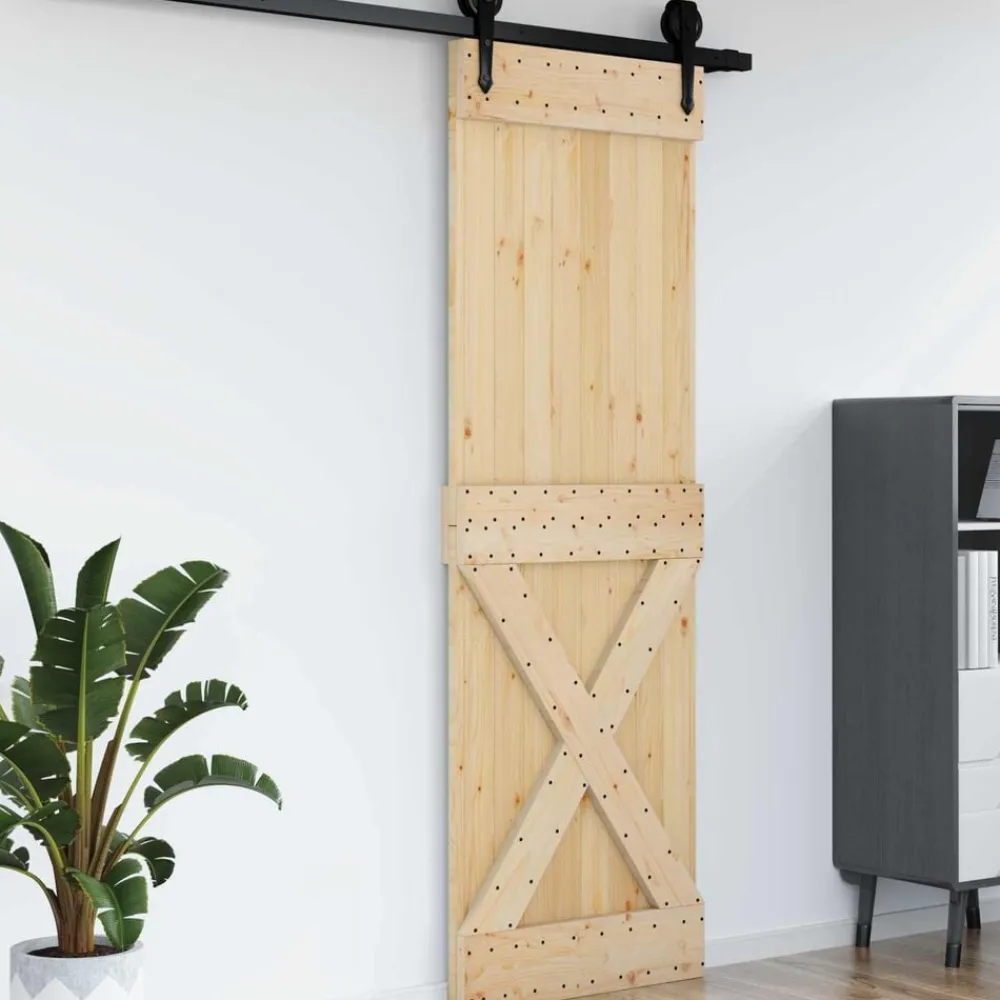 vidaXL Materiales De Construcción-Puerta NARVIK 70 x 210 cm Madera de Pino Sólido