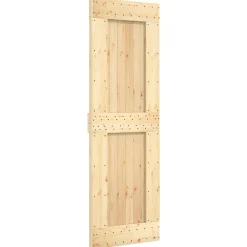 vidaXL Puerta NARVIK 70 x 210 cm Madera de Pino Sólido Natural