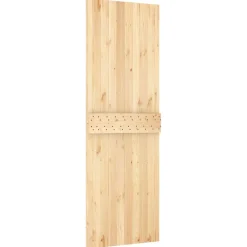 vidaXL Puerta NARVIK 70 x 210 cm Madera de Pino Sólido Natural