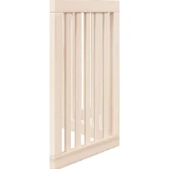 vidaXL Productos Para Mascotas-Puerta para perros plegable de 3 paneles, 150 cm, madera de álamo