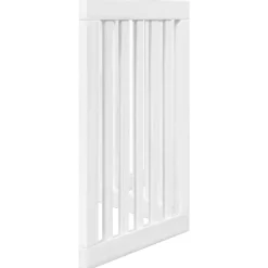 vidaXL Puerta para perros plegable 3 paneles madera álamo blanca 150cm Blanco
