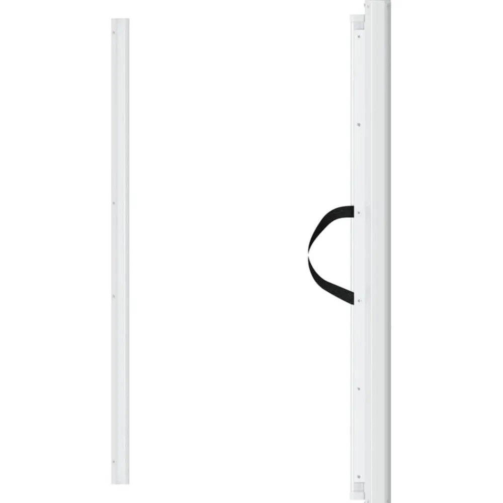 vidaXL Puerta retráctil para mascotas blanca 82,5x125 cm Blanco Sale