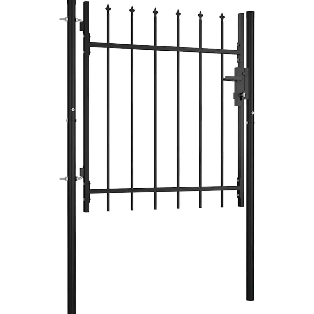 vidaXL Puerta valla Boxtel con punta de lanza 100x75 cm Discount
