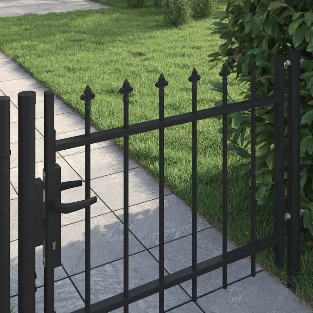 vidaXL Puerta valla Boxtel con punta de lanza 100x75 cm Discount