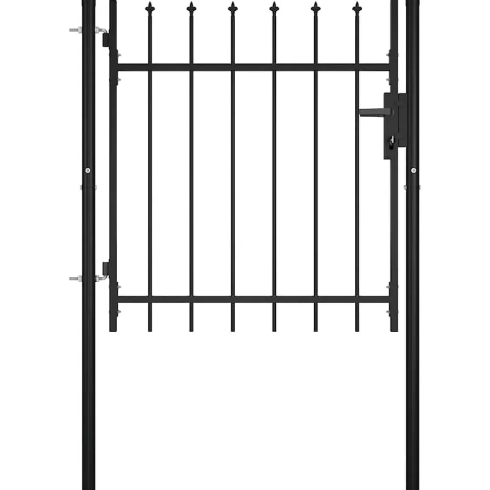 vidaXL Puerta valla Boxtel con punta de lanza 100x75 cm Discount