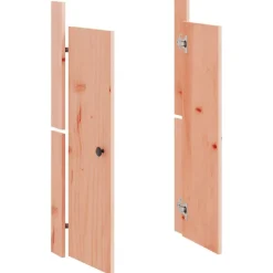 vidaXL Puertas cocina exterior MEPPEL 2 uds madera maciza Douglas 50x9x82 cm Douglas natural New