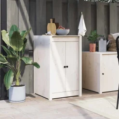 vidaXL Accesorios De Bricolaje-Puertas de cocina exterior MEPPEL madera maciza 50x9x82 cm