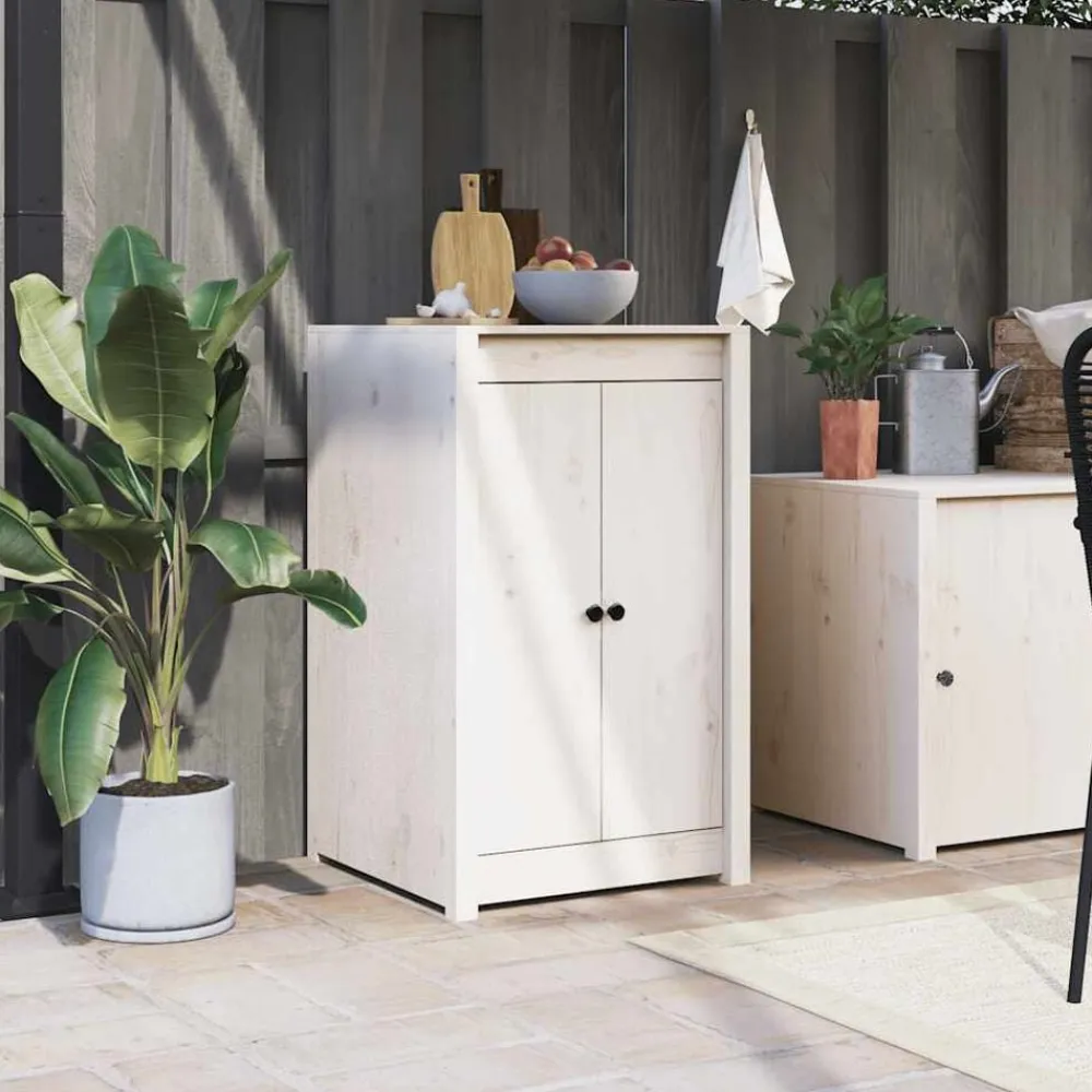 vidaXL Accesorios De Bricolaje-Puertas de cocina exterior MEPPEL madera maciza 50x9x82 cm