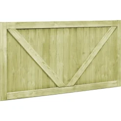 vidaXL Vallas De Jardín-Puertas de valla madera de pino impregnada 300x75 cm 2 uds