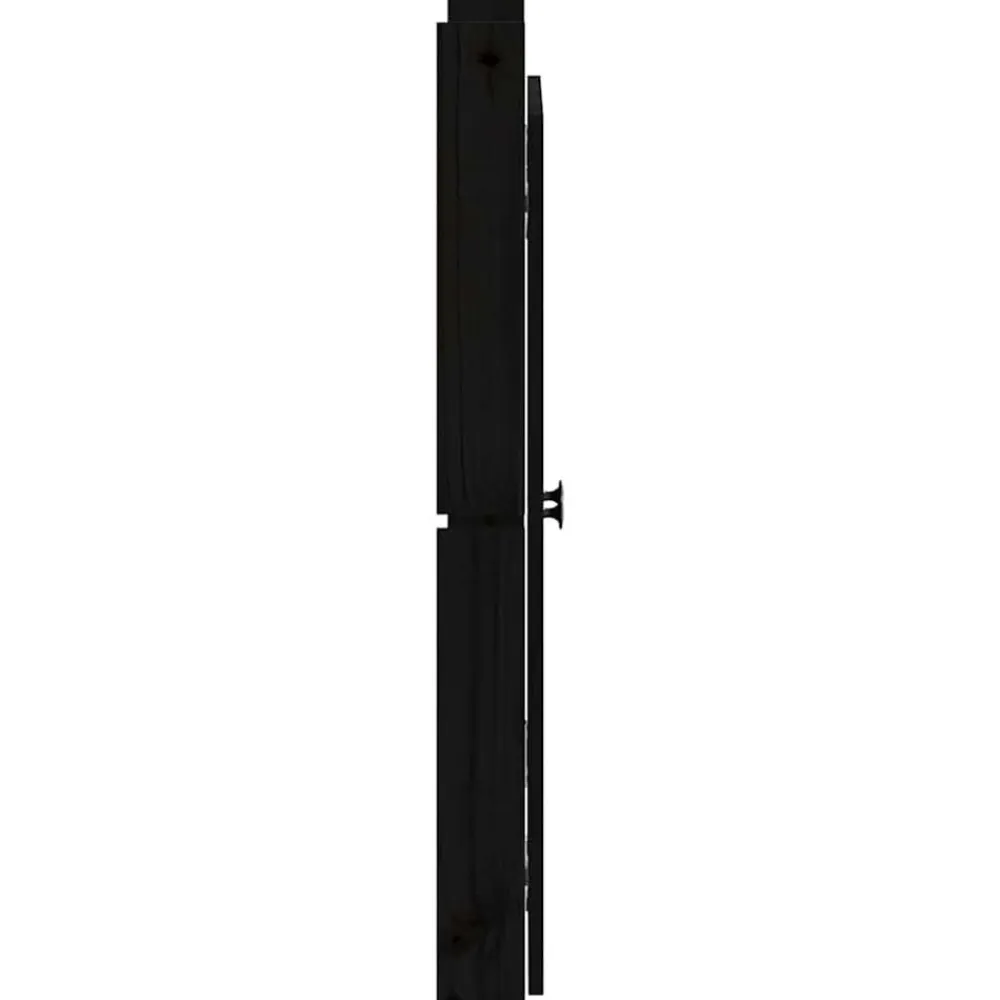 vidaXL Puertas para cocina exterior MEPPEL madera maciza 50x9x82cm Pino negro Best