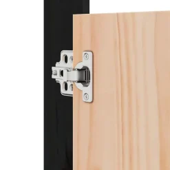 vidaXL Puertas para cocina exterior MEPPEL madera maciza 50x9x82cm Pino negro Best