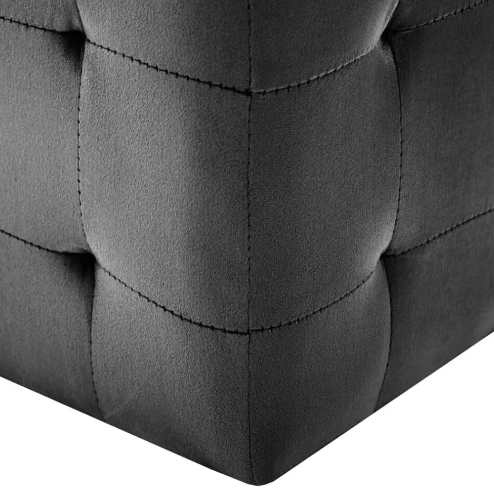 vidaXL Otomanas-Puf 2 unidades terciopelo 30x30x30 cm