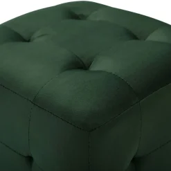 vidaXL Puf 2 unidades terciopelo 30x30x30 cm Verde