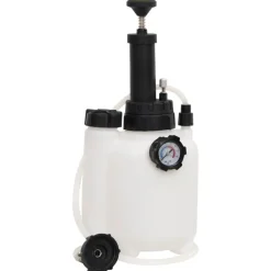 vidaXL Herramientas-Purgador de frenos blanco y negro 3 L