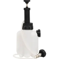 vidaXL Herramientas-Purgador de frenos blanco y negro 3 L