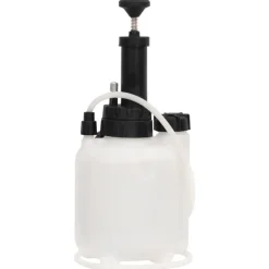 vidaXL Herramientas-Purgador de frenos blanco y negro 3 L