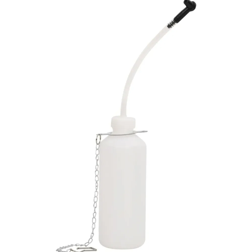 vidaXL Herramientas-Purgador de frenos blanco y negro 3 L
