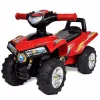 vidaXL Quad correpasillos infantil con sonidos y luces rojo