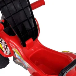 vidaXL Quad correpasillos infantil con sonidos y luces rojo