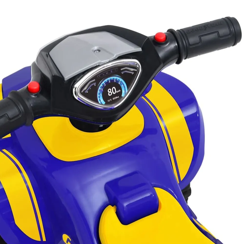 vidaXL Quad correpasillos infantil Good Year Azul Clearance