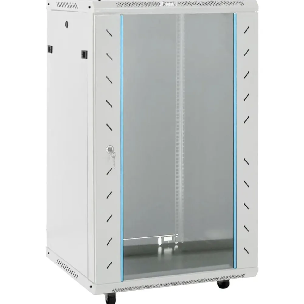 vidaXL Electrónica-Rack de servidores 15U 19" IP20 negro 60x60x100 cm