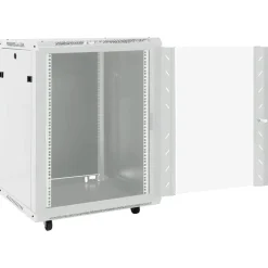 vidaXL Rack de servidores con patas giratorias 15U 19" IP20 60x45x86cm Gris Sale