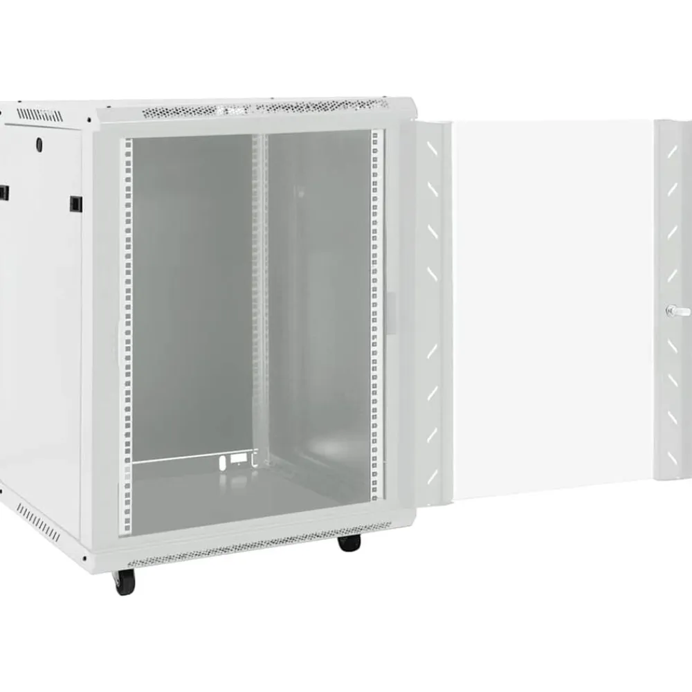vidaXL Rack de servidores con patas giratorias 15U 19" IP20 60x45x86cm Gris Sale
