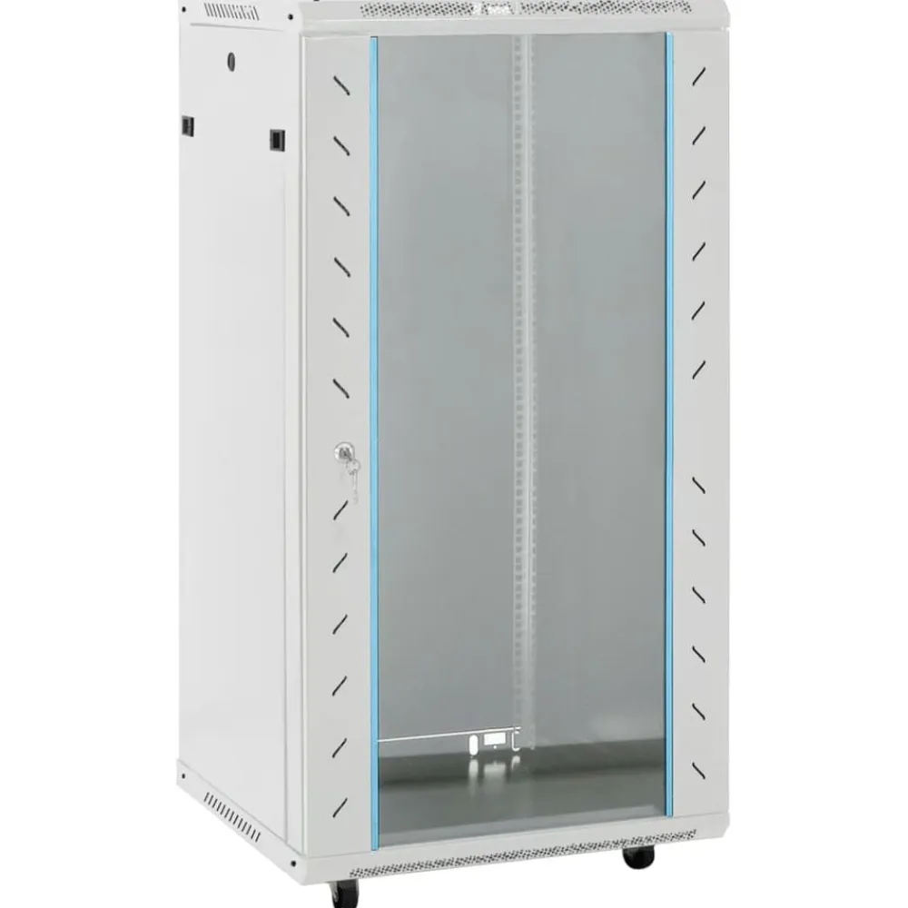 vidaXL Rack de servidores 22U 19" IP20 60x60x120 cm Gris Hot