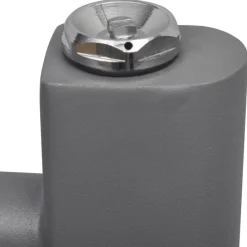 vidaXL Radiador toallero de baño recto 500 x 764 mm Gris Clearance