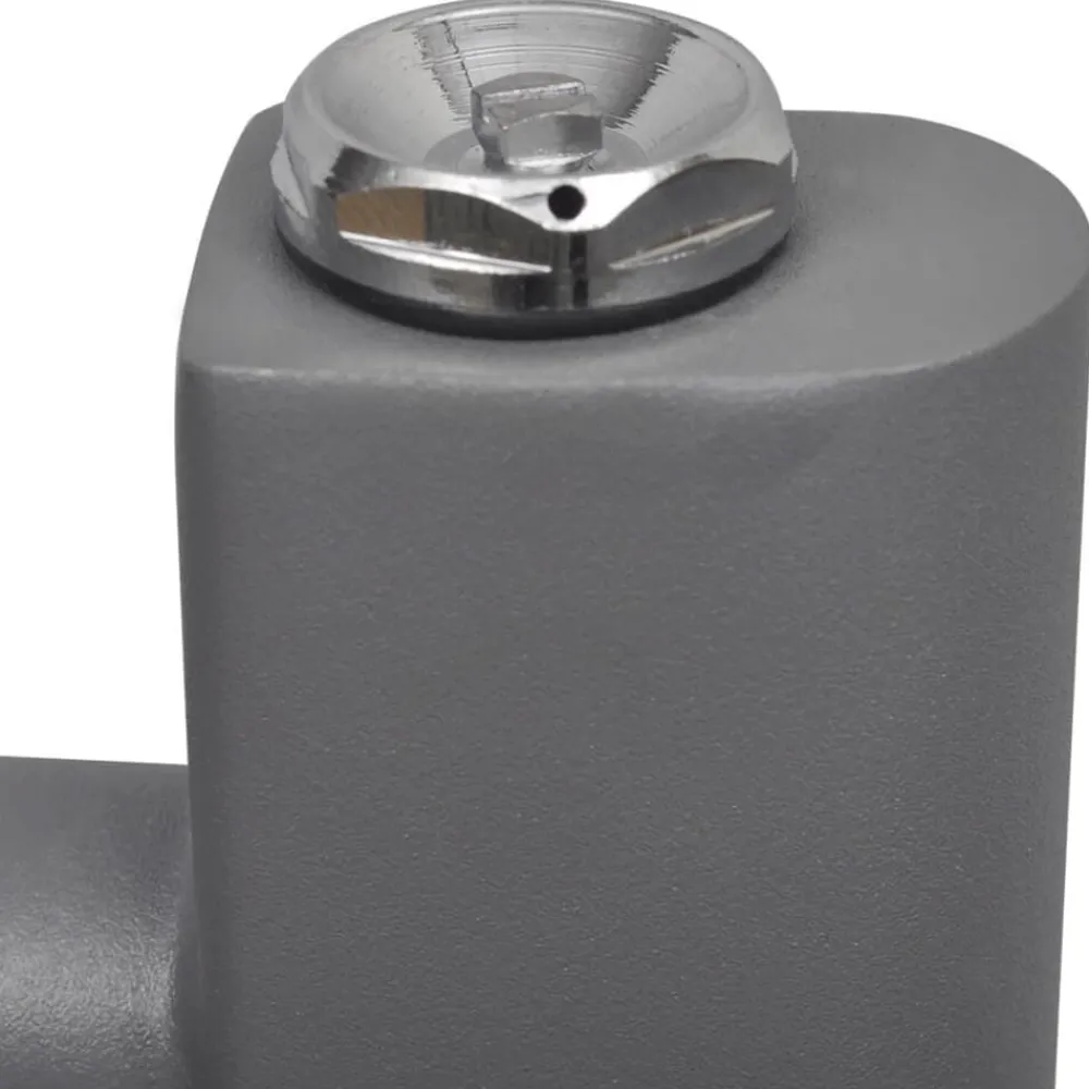 vidaXL Radiador toallero de baño recto 500 x 764 mm Gris Clearance