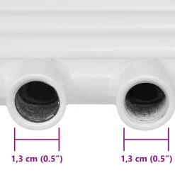 vidaXL Radiador toallero de baño recto 480x480 mm Hot
