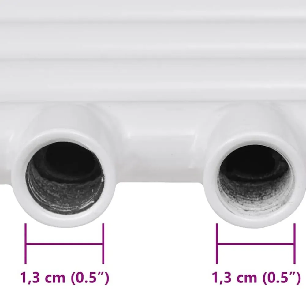 vidaXL Radiador toallero de baño recto 480x480 mm Hot