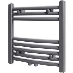 vidaXL Electrodomésticos-Radiador toallero de baño curvo 480x480 mm