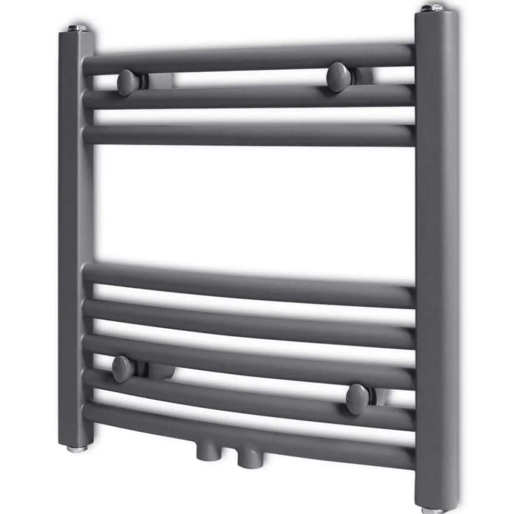 vidaXL Electrodomésticos-Radiador toallero de baño curvo 480x480 mm