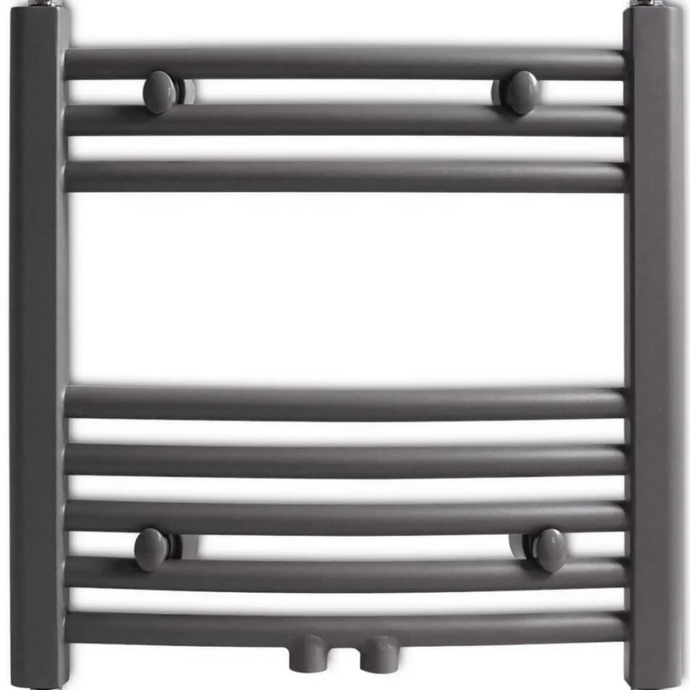 vidaXL Electrodomésticos-Radiador toallero de baño curvo 480x480 mm