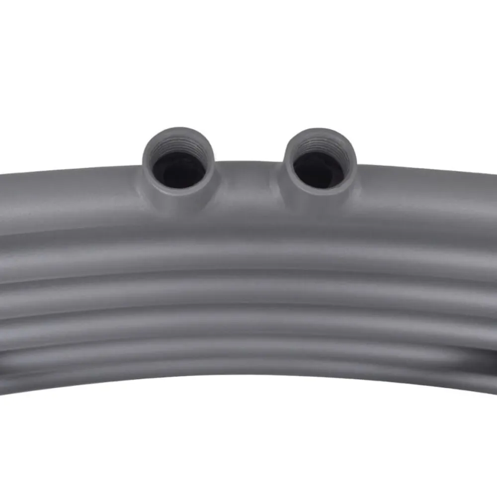 vidaXL Electrodomésticos-Radiador toallero de baño curvo 480x480 mm