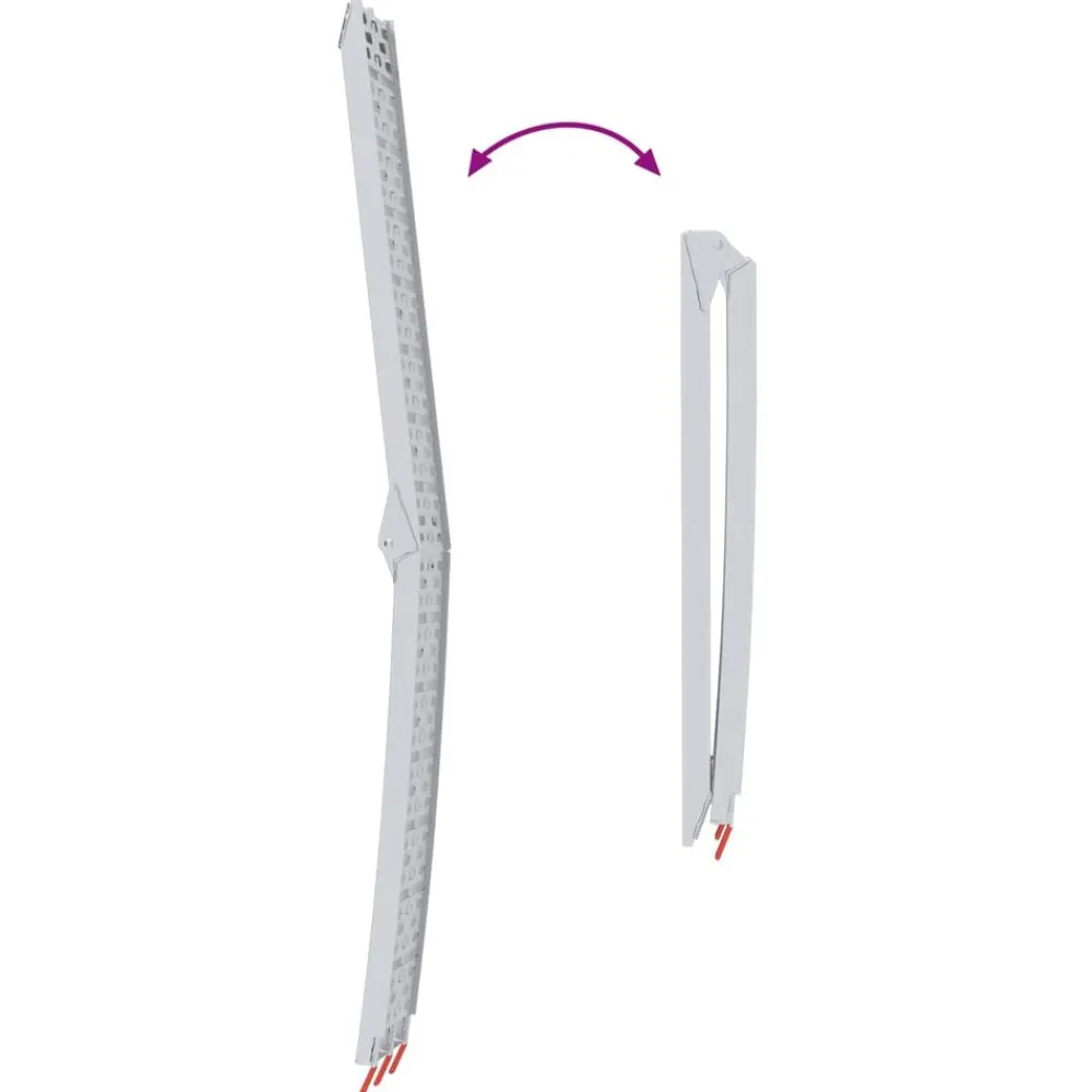 vidaXL Rampa de motocicleta plegable 340 kg por rampa 2 pcs Plateado